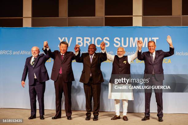 President of Brazil Luiz Inacio Lula da Silva, President of China Xi Jinping, South African President Cyril Ramaphosa, Prime Minister of India...