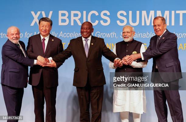 President of Brazil Luiz Inacio Lula da Silva, President of China Xi Jinping, South African President Cyril Ramaphosa, Prime Minister of India...