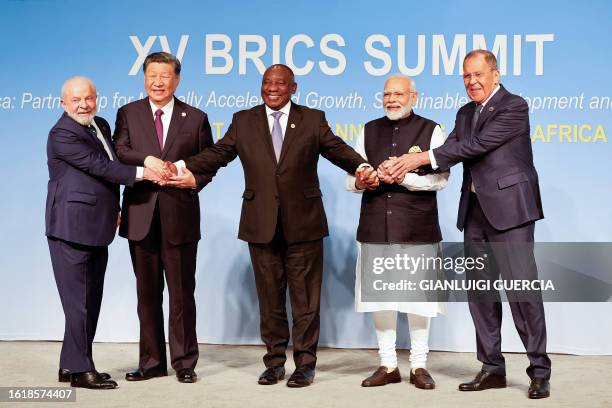 President of Brazil Luiz Inacio Lula da Silva, President of China Xi Jinping, South African President Cyril Ramaphosa, Prime Minister of India...