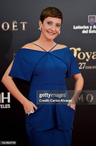 Eva Hache attends Goya Cinema Awards 2013 at Centro de Congresos Principe Felipe on February 17, 2013 in Madrid, Spain.