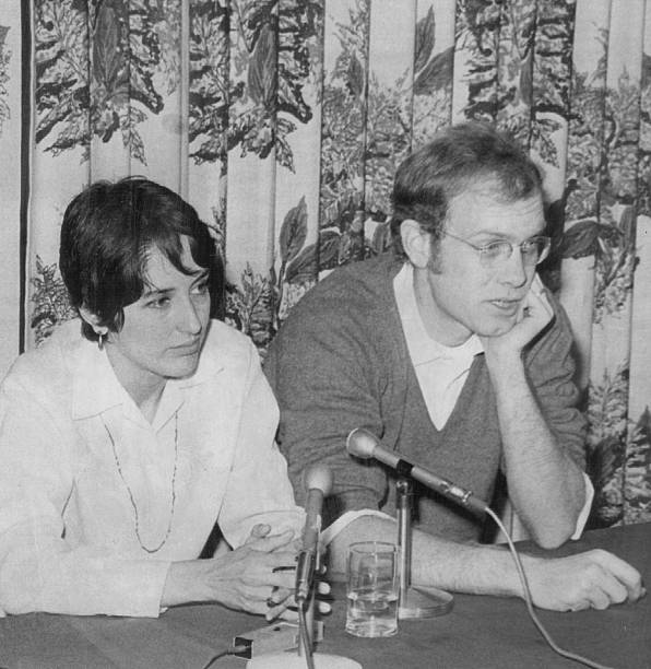 Folksinger Joan Baez and Her Husband David V. Harris on Denver Visit; They announced plans for week-long tour of Colorado campuses to promote...