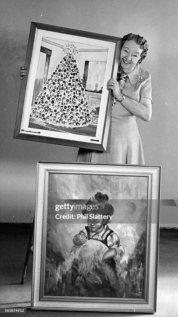 AUG 31 1972, SEP 6 1972; Laurena Senter Shows Some Of Her Paintings; She will offer them at Saturday