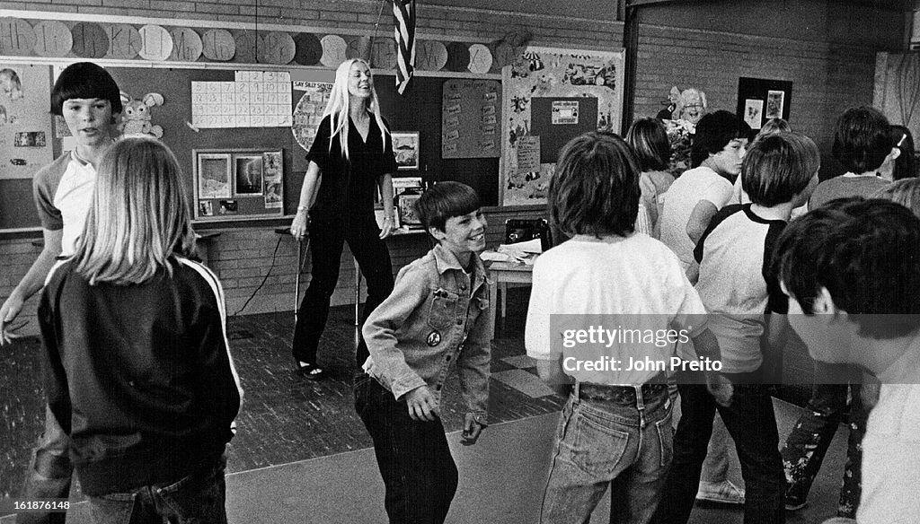 APR 18 1979, APR 27 1979, MAY 16 1979; Susie Shimkus showing kids disco dancing;