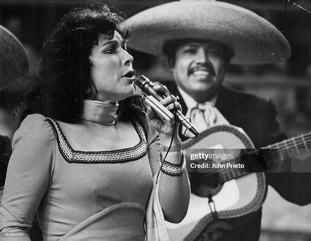 Reva Reyes AUG 29 1975, SEP 1 1975; Songs and Excitement at Mexican Rodeo in ...