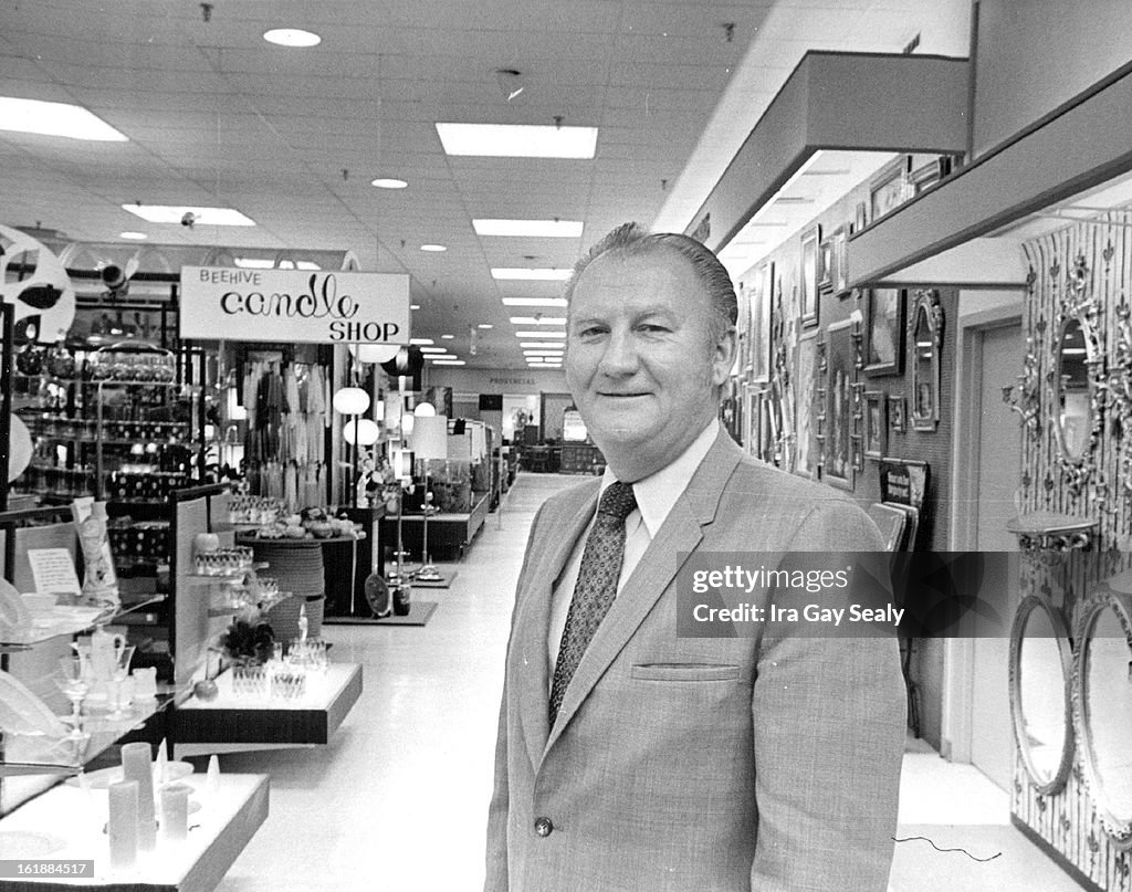 MAR 31 1971, APR 7 1971; New Officers Serve North Valley Merchants; Harley Cox, above, manager of th