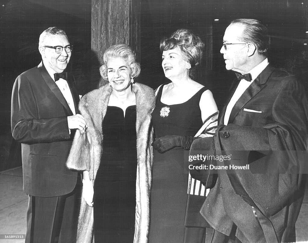 JAN 21 1965, JAN 22 1965; "Gideon" is Attraction at Bonfils Theater; Mr. and Mrs. James Cryder, left