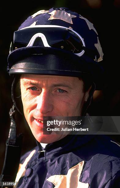 Portrait of Kieron Fallon at Lingfield races, the number one jocky to horse trainer Henry Cecil. \ Mandatory Credit: Julian Herbert /Allsport