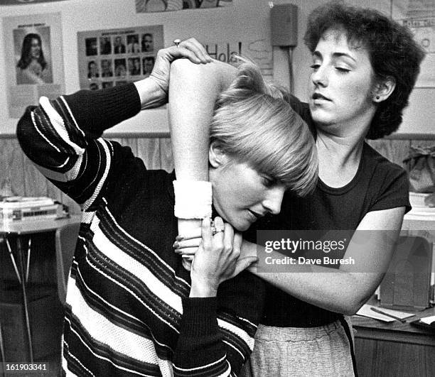 Sherrie Rudd APR 10 1981, APR 14 1982; Self-defense instructor Sherrie Fouts ...