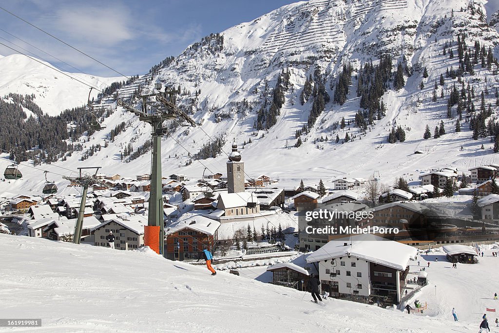 General Views Of Lech Where Members Of Dutch Royal Family Are On Holiday