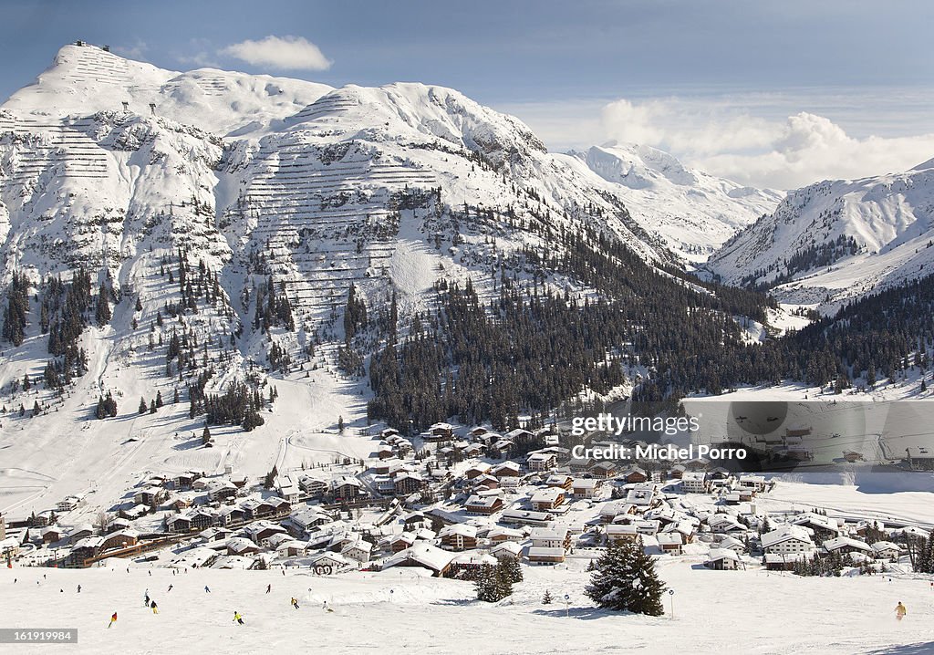 General Views Of Lech Where Members Of Dutch Royal Family Are On Holiday