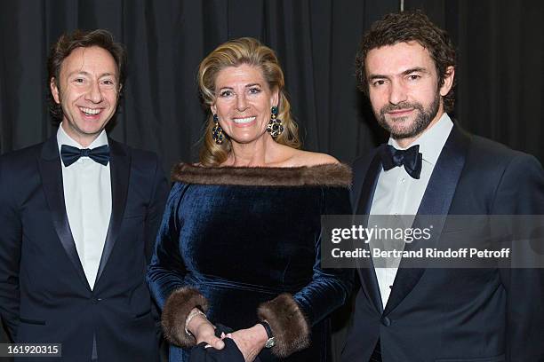 Stephane Bern, French journalist and author, Princess Lea of Belgium, acting as honorary chairperson of the event, and Cyril Vergniol attend the 30th...