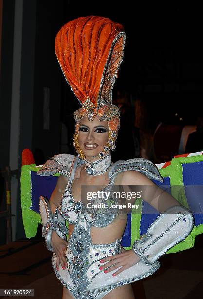 Actors attend the Drag Queen Gala during the Carnival February 14, 2013 in Las Palmas de Gran Canaria, Spain.