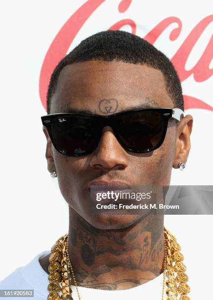 Rapper Soulja Boy attends the 3rd Annual Streamy Awards at Hollywood Palladium on February 17, 2013 in Hollywood, California.