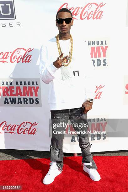 Rapper Soulja Boy attends the 3rd Annual Streamy Awards at Hollywood Palladium on February 17, 2013 in Hollywood, California.