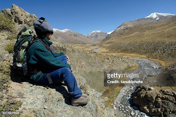 hiking in tibet - mount kailash kora stock pictures, royalty-free photos & images