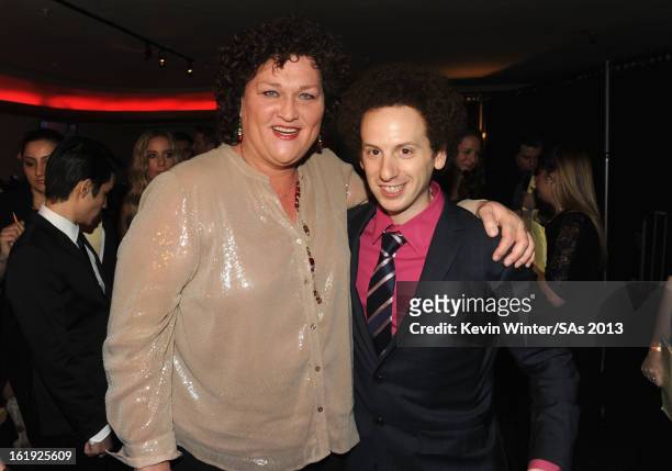 Actors Dot Jones and Josh Sussman attend the 3rd Annual Streamy Awards at Hollywood Palladium on February 17, 2013 in Hollywood, California.