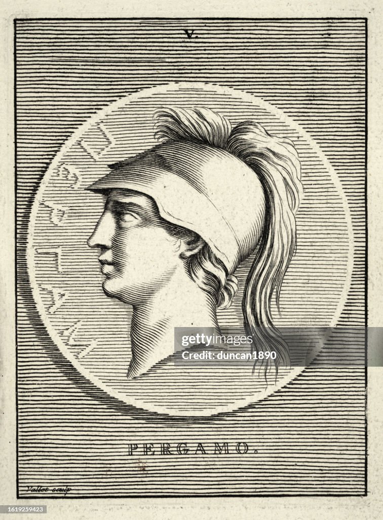 Ancient Greek History, Young Pergamus, son of the warrior Neoptolemus and Andromache, mythical founder of the city of Pergamum
