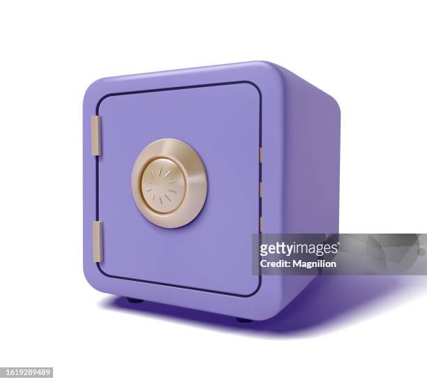 purple safe vector - bunker icon stock illustrations
