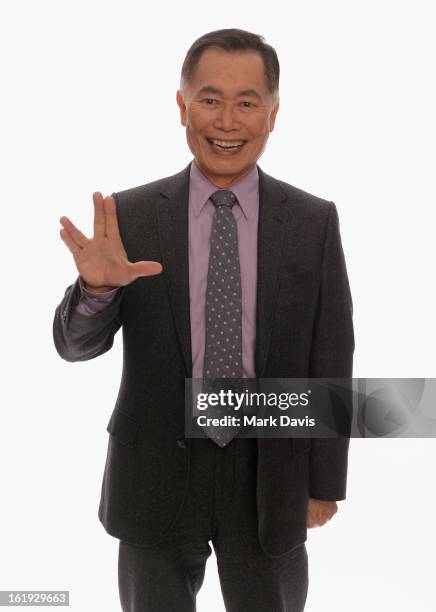 Actor George Takei poses for a portrait in the TV Guide Portrait Studio at the 3rd Annual Streamy Awards at Hollywood Palladium on February 17, 2013...
