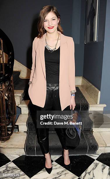 Amber Anderson attends the Whistles Limited Edition Autumn/Winter 2013 Collection party at The Arts Club on February 17, 2013 in London, England.