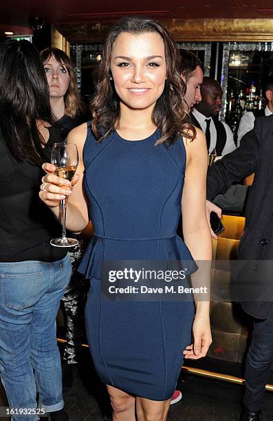 Samantha Barks attends the Whistles Limited Edition Autumn/Winter 2013 Collection party at The Arts Club on February 17, 2013 in London, England.