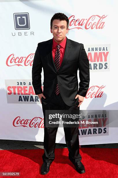Internet personality Philip DeFranco attends the 3rd Annual Streamy Awards at Hollywood Palladium on February 17, 2013 in Hollywood, California.