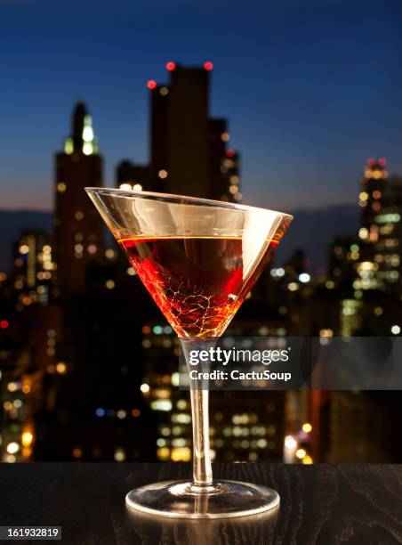 manhatan cocktail - manhattan stock pictures, royalty-free photos & images