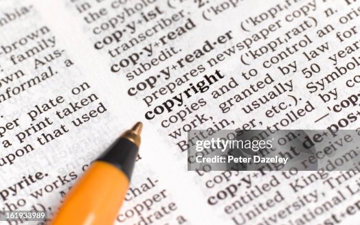 Copyright in dictionary Copyright in dictionary