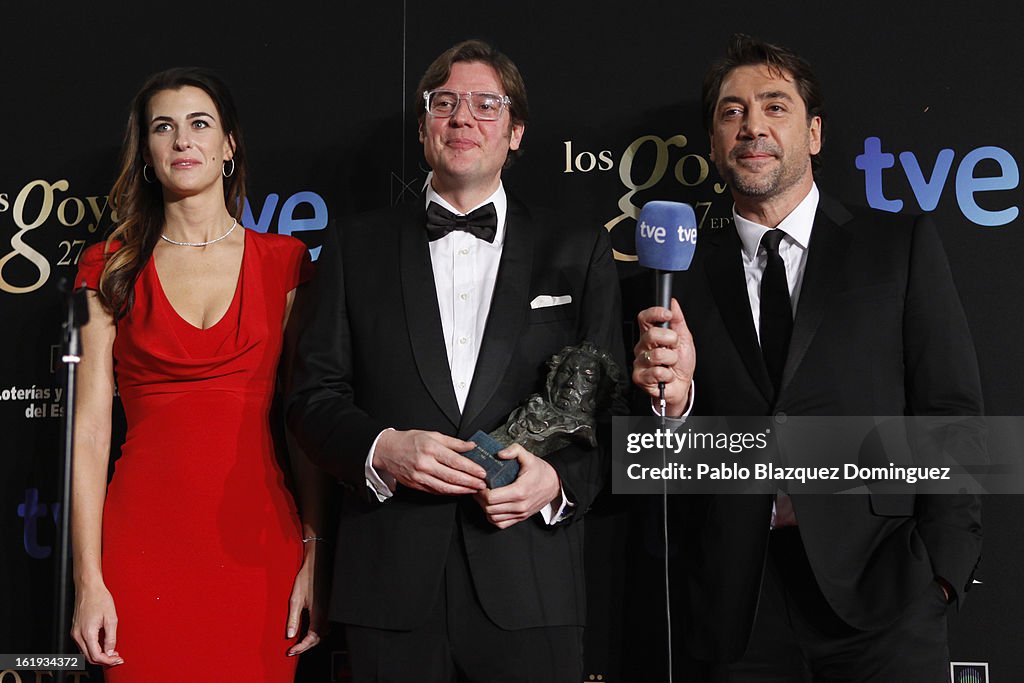 Goya Cinema Awards 2013 - Press Room