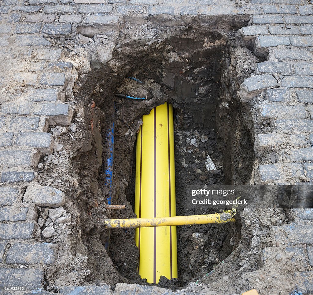 Buried Gas Pipe