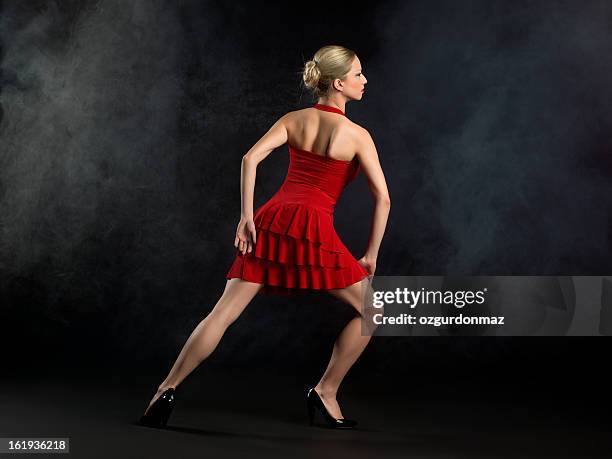 female dancer tangoing - tangoing stock pictures, royalty-free photos & images