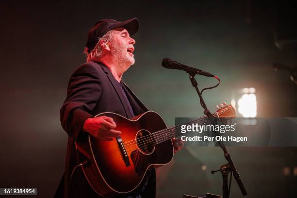 Henning Kvitnes performs on stage at the Rockefeller Music Hall on August 16, 2023 in Oslo, Norway.