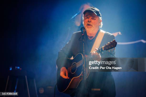 Henning Kvitnes performs on stage at the Rockefeller Music Hall on August 16, 2023 in Oslo, Norway.