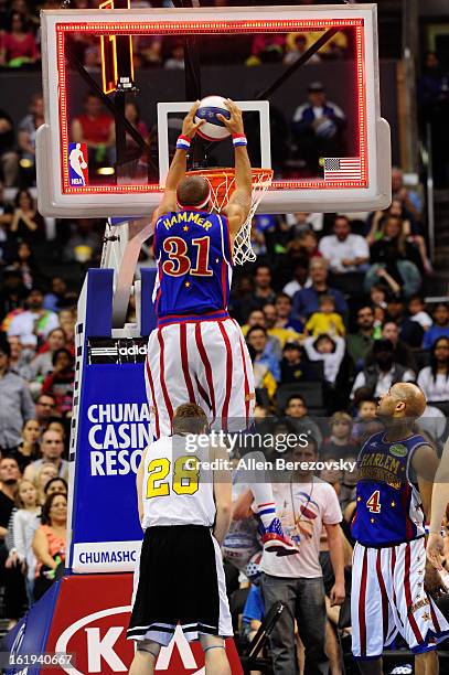 General view of the atmosphere at the Harlem Globetrotters "You Write The Rules" 2013 tour game at Staples Center on February 17, 2013 in Los...