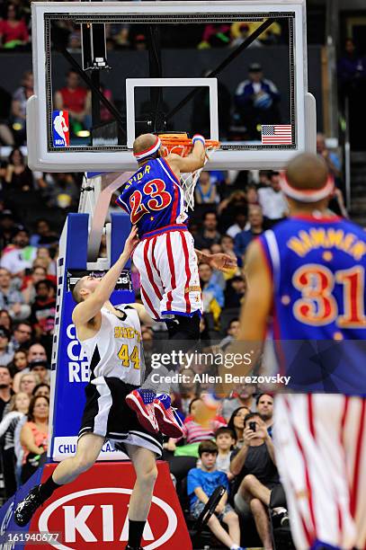 General view of the atmosphere at the Harlem Globetrotters "You Write The Rules" 2013 tour game at Staples Center on February 17, 2013 in Los...