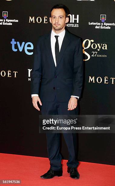 Alejandro Amenabar attends Goya Cinema Awards 2013 at Centro de Congresos Principe Felipe on February 17, 2013 in Madrid, Spain.