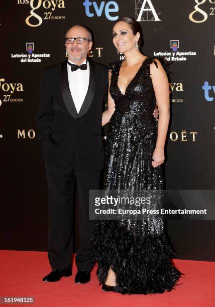 Fernando Guillen Cuervo and Ana Milan attend Goya Cinema Awards 2013 at Centro de Congresos Principe Felipe on February 17, 2013 in Madrid, Spain.