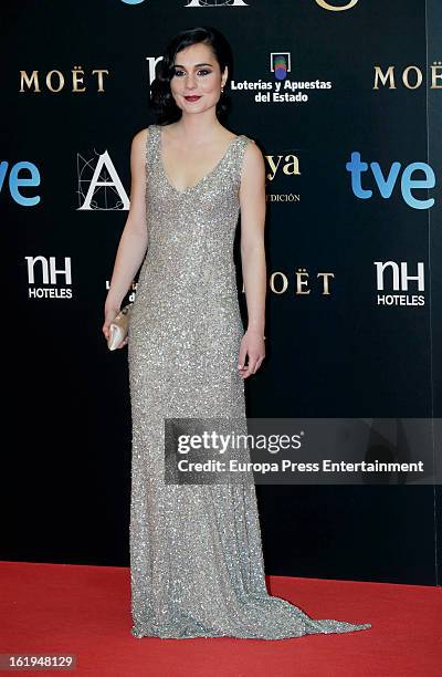 Nadia de Santiago attends Goya Cinema Awards 2013 at Centro de Congresos Principe Felipe on February 17, 2013 in Madrid, Spain.