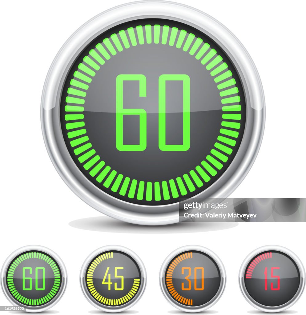 Countdown Program High Res Digital Countdown Timer High-Res Vector Graphic - Getty Images
