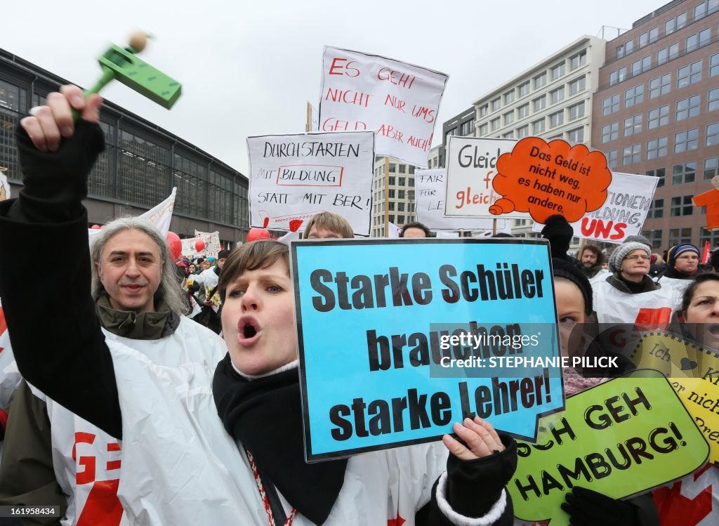 GERMANY-EDUCATION-STRIKE