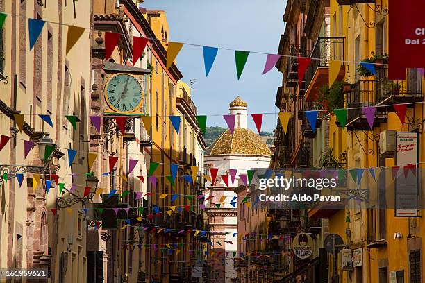 italy, sardinia, bosa - oristano stockfoto's en -beelden