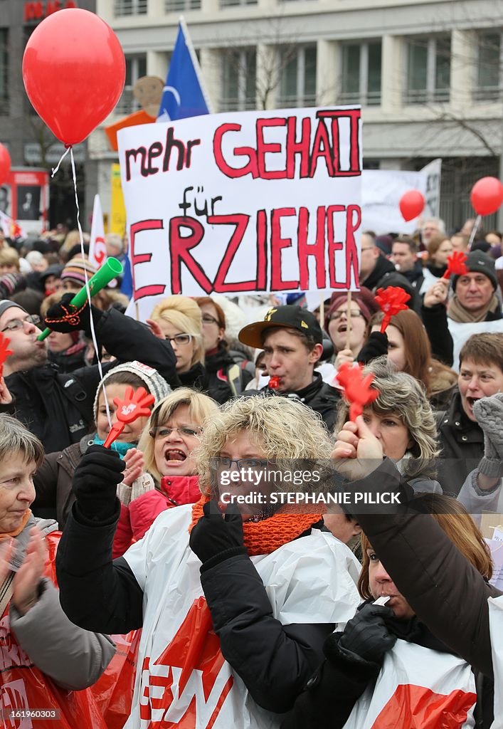 GERMANY-EDUCATION-STRIKE