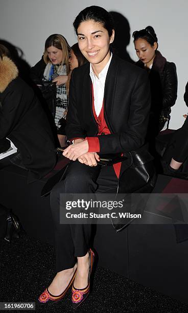 Caroline Issa attends the Erdem show during London Fashion Week Fall/Winter 2013/14 at White Cube Bermondsey on February 18, 2013 in London, England.