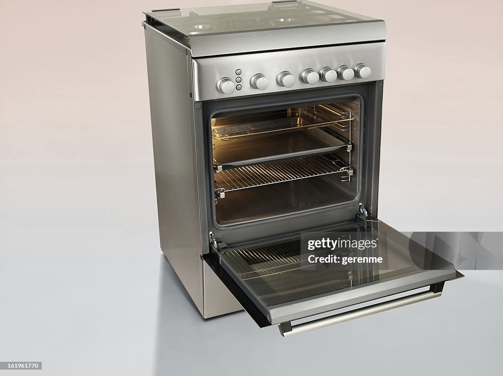 Inox une cuisinière