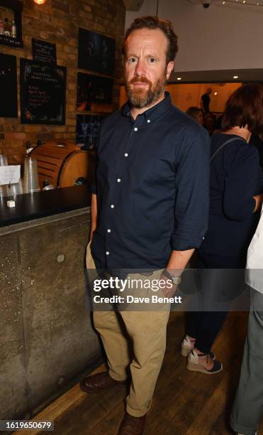 Geoffrey Streatfeild attends the press night after party for "A Mirror" at The Almeida Theatre on August 23, 2023 in London, England.