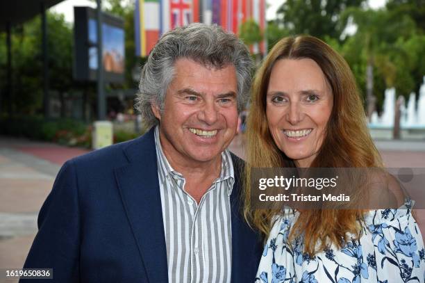 Andy Borg and Birgit Meyer during Werner Kimmig's 75th Birthday celebrations and 50th anniversary of Kimmig Entertainment GmbH at Europa-Park...