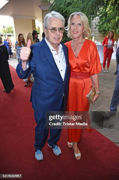 Frank Elstner and Britta Gessler during Werner Kimmig's 75th Birthday celebrations and 50th anniversary of Kimmig Entertainment GmbH at Europa-Park...