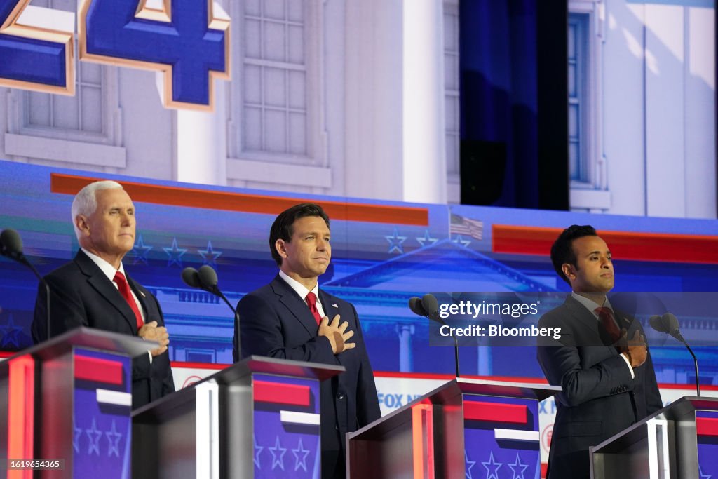 2024 Presidential Candidates Participate In Republican Primary Debate