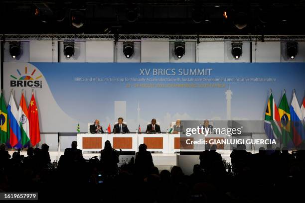 President of Brazil Luiz Inacio Lula da Silva, President of China Xi Jinping, South African President Cyril Ramaphosa, Prime Minister of India...