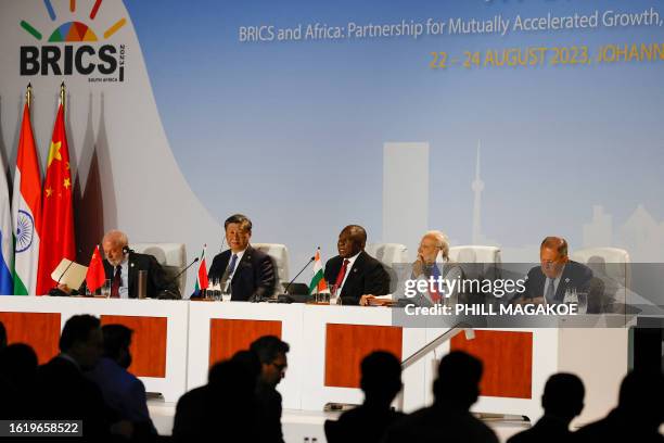 President of Brazil Luiz Inacio Lula da Silva, President of China Xi Jinping, South African President Cyril Ramaphosa, Prime Minister of India...